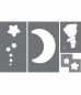 Set sabloane luna, stele, ursulet
